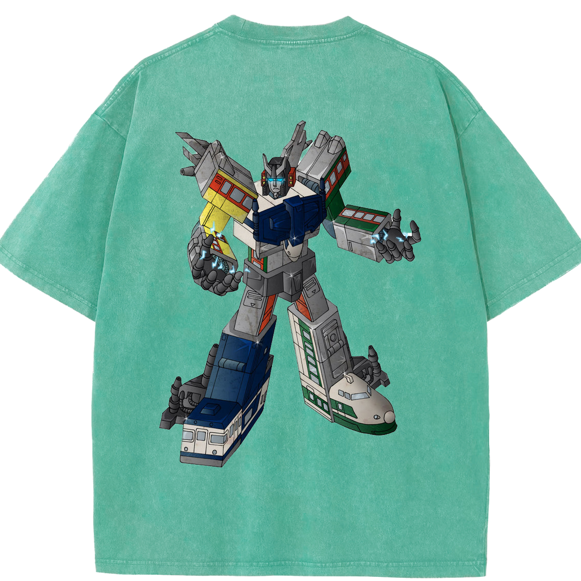 （画像用）  綿100% ヴィンテージ風 半袖Tシャツ（背面プリント）